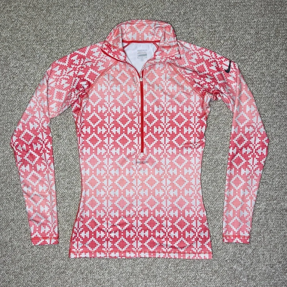 Nike Pro Dri-fit 1/2 zip running shirt